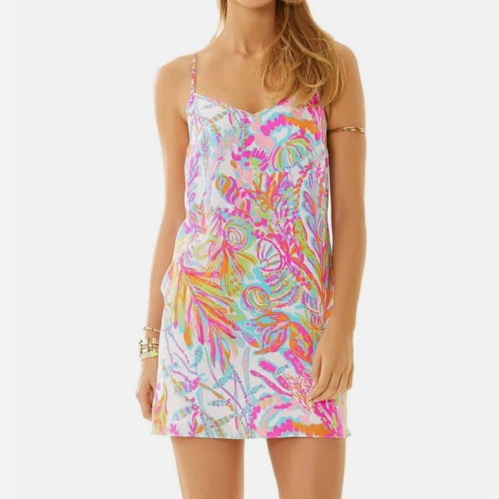 Lilly Pulitzer Scuba to Cuba Silk Dress
